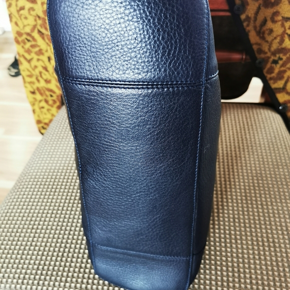 Derek Alexander Navy Blue Leather Bag - Picture 4 of 16